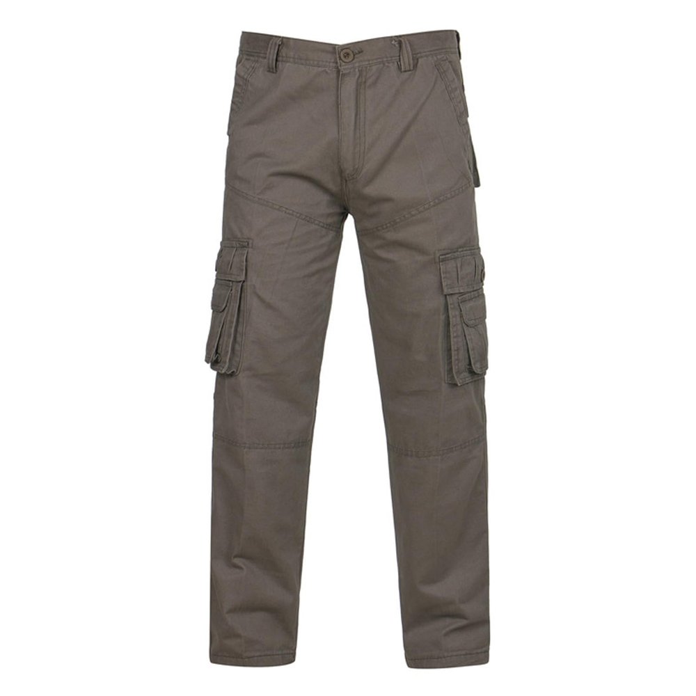 2023 Cargo Pants for Men Baggy Cargo Pants Athletic-Fit Solid Multi Pockets Casual Joggers Sport Cotton Sweatpants Utility Loose Trousers Linen Pants Mens Work Pants Dark Gray M