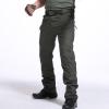 2023 Cargo Pants for Men Mens Cargo Pants Big and Tall Premium Twill Multi Pockets Cargo Pants for Men Belted Tactical Straight Sweatpants Baggy Sweatpants for Men Mens Cargo Pants Green 4X view 2