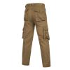 2023 Cargo Pants for Men Baggy Cargo Pants Athletic-Fit Solid Multi Pockets Casual Joggers Sport Cotton Sweatpants Utility Loose Trousers Camo Pants Pants for Men Khaki 5X view 3