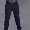 2023 Cargo Pants for Men Mens Pants Big and Tall Multi Pockets Buckle Zipper Cargo Pant Causal Loose Solid Sports Trousers Trendy Clothes Sweatpants for Men Men's Polo Shirts Navy 4X view 3