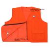 moroinriz Men's Orange Hunting Vest - Quiet Shell Fabric and Waterproof Lining- Zipper - Two Front Pockets (Available in L and XL) view 4