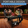 SereneLife 6-Ft Folding Pool Table - Portable Billiard Table - Includes 2X Cue Sticks, Full Set of Balls, Chalk, Brush - Foldable Pool Table for Kids and Adults (Black) view 4