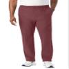 KingSize Men's Big & Tall Fleece Open-Bottom Sweatpants - 7XL, Oxblood view 1