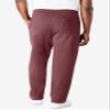 KingSize Men's Big & Tall Fleece Open-Bottom Sweatpants - 7XL, Oxblood view 2