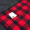 PO PO BEAR Zero Degree Sleeping Bag for Adults 100% Cotton Flannel Tall and Big (Black, 84" x 40" Right Zip) view 3