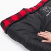 PO PO BEAR Zero Degree Sleeping Bag for Adults 100% Cotton Flannel Tall and Big (Black, 84" x 40" Right Zip) view 4
