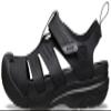 Crocs Men's Yukon Fisherman Sandal, Black, 11 view 4