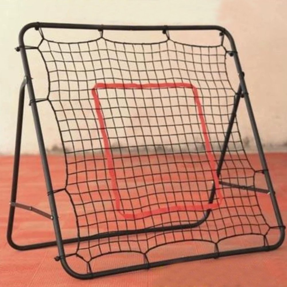 ESRADA Tennis Practice Rebounder Net Adjustable Tilt Rebound Net for Tennis and Pickleball Groundstroke Volleying Practice