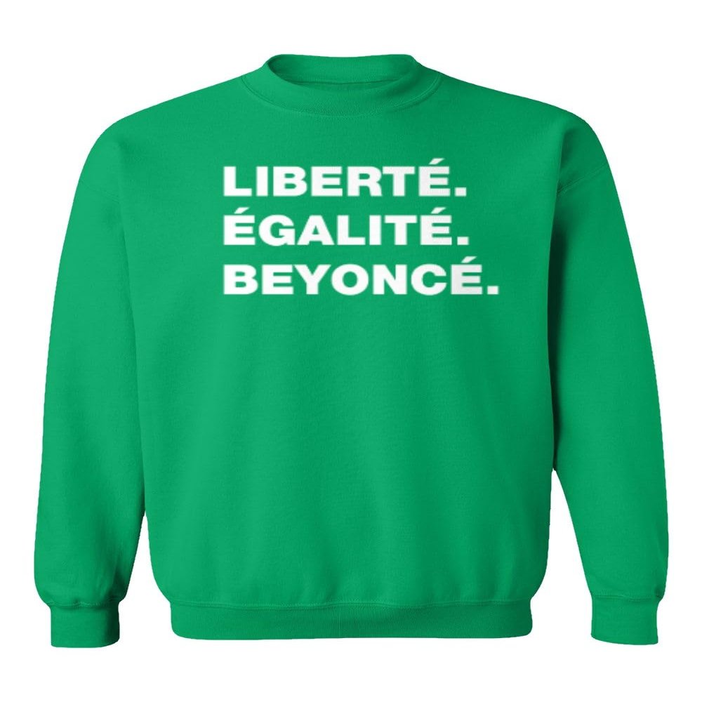 superhotapparel Music World Tour Renaissance Liberte Egalite Beyonce Unisex Crewneck Sweatshirt (Green, Large)