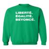superhotapparel Music World Tour Renaissance Liberte Egalite Beyonce Unisex Crewneck Sweatshirt (Green, Large) view 1