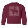 superhotapparel Liberte Egalite Singer Year Of Renaissance Beyonce Youth Crewneck Sweatshirt (Maroon, Youth Small) view 1