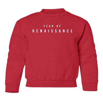superhotapparel Music World Tour 2023 Year Of Renaissance Beyonce Youth Crewneck Sweatshirt (Red, Youth Small)