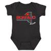 Buffalo Field Map Kid's Bodysuit for Fotball Fans (Black, 12M) view 1