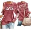 1692 They Missed One Sweatshirt Vintage 1692 They Missed One Long Sleeve Shirt 1692 They Missed One Salem Witch Sweatshirt Halloween Sweatshirt Salem Shirt Funny Pink view 1