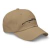 Sports Car C3 Outline 3rd Gen Corvette Owners Embroidered Classic Car Dad hat Khaki view 2