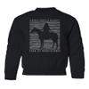superhotapparel Liberte Egalite Singer Year Of Renaissance Beyonce Youth Crewneck Sweatshirt (Black, Youth Small) view 1