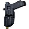 WHOLEGUNS-OWB Carbon Fiber Quick Detach IDPA - KYDEX Holster - Outside Waistband - Posi-Click Retention - 100% US Made (for Walther PDP 4.5''-Right Hand) view 3