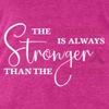 The Comeback is Always Stronger Than The Setback Breast Cancer Awareness Women's Racerback Tank Top XX-LargeHeather Fuchsia 0 view 3