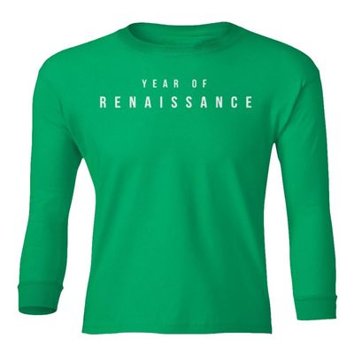superhotapparel Music World Tour 2023 Year of Renaissance Beyonce Youth Long Sleeve T-Shirt (Green, Youth Small)