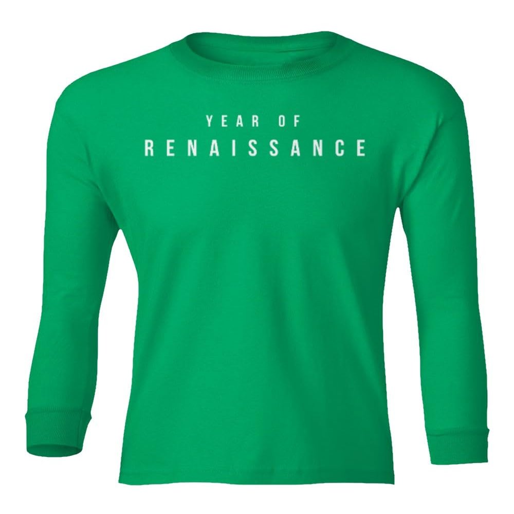 superhotapparel Music World Tour 2023 Year of Renaissance Beyonce Youth Long Sleeve T-Shirt (Green, Youth Small)