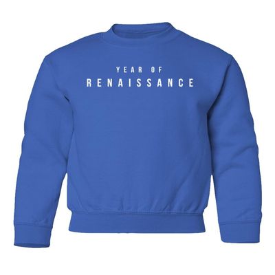 superhotapparel Music World Tour 2023 Year Of Renaissance Beyonce Youth Crewneck Sweatshirt (Royal, Youth Small)