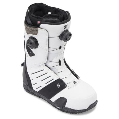 DC Shoes Men's Judge Step On Snowboard Boots - Micro-Adjustable BOA Snowboarding Boot with Insulated Liner & Molded Insole - White/Black Print, 11