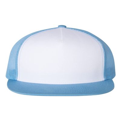 YP Classics Flat Bill Trucker Cap, One Size, Black, One Size