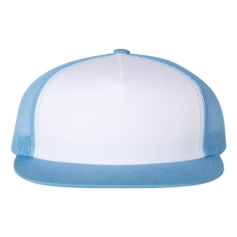 YP Classics Flat Bill Trucker Cap, One Size, Black, One Size