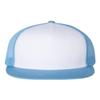 YP Classics Flat Bill Trucker Cap, One Size, Black, One Size view 1