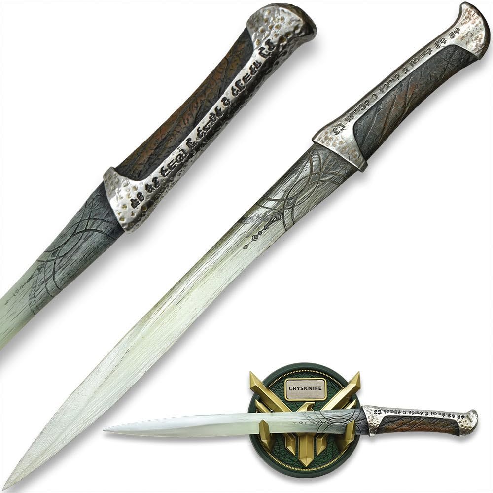 UNITED CUTLERY Crysknife of Paul Atreides | Officially Licensed Detailed Replica | Polyresin Construction | Metallic Finish Handle | Includes Polystone Wall Display | Certificate of Authenticity | 19" Overall