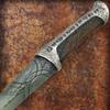 UNITED CUTLERY Crysknife of Paul Atreides | Officially Licensed Detailed Replica | Polyresin Construction | Metallic Finish Handle | Includes Polystone Wall Display | Certificate of Authenticity | 19" Overall view 4