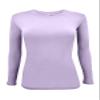 M&M SCRUBS Women's Long Sleeve T-Shirt Crew Neck Under Scrub Tee Classic Fit T-Shirt 3 - Pack (Lavender/Pink/Purple, Medium) view 2