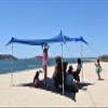 SHADE ECO Beach Canopy Tent Sun Shade 8.5x9 FT  UPF50+ Portable 4-Post Beach Tent Canopy with Easy Setup & Carry Bag  Outdoor Sun Shelter for Camping, Backyard, Picnic & Travel view 4
