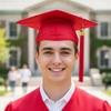 Misscom Unisex Matte Graduation Cap with 2026 Year Charm for Adult Middle High School and Bachelor Red view 2