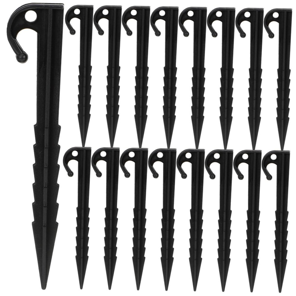 50pcs Windproof Nail Plastic Sand Pegs Plastic Stakes Camping Tent Stakes Camping Tent Pegs Tent Spikes Canopy Stakes Tent Stakes Heavy Duty Plastic Camping Stakes Accessories