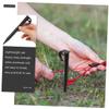 50pcs Windproof Nail Plastic Sand Pegs Plastic Stakes Camping Tent Stakes Camping Tent Pegs Tent Spikes Canopy Stakes Tent Stakes Heavy Duty Plastic Camping Stakes Accessories view 2