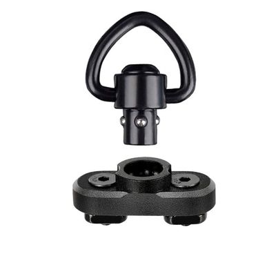 TPO Quick Detach QD Sling Swivel Mount w/Push Button Compatible with Mlok System for 2 Point Sling (1" Swivel - 1pc)