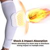 COOLOMG compression arm sleeves with elbow pad for volleyball basketball football white S view 2