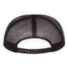 YP Classics Flat Bill Trucker Cap, One Size, Black, One Size, Charcoal-White view 3