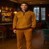 Stacy Adams Mens Sweater Jacquard Flourish Tonal Design (3XL, Brown) view 3