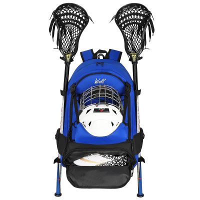 WOLT Lacrosse Bag- Extra Large Lacrosse Backpack for All Sport Gear-Two Sticks Holders and Separate Cleats Compartment Field Hockey Bag