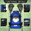 WOLT Lacrosse Bag- Extra Large Lacrosse Backpack for All Sport Gear-Two Sticks Holders and Separate Cleats Compartment Field Hockey Bag view 4