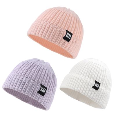 JANGANNSA Simple Knitted Baby Beanie Hip-Hop Boys Winter Hat Toddler Kids Bonnet for Girl 0-5Y (3PCS-O, M)