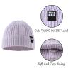 JANGANNSA Simple Knitted Baby Beanie Hip-Hop Boys Winter Hat Toddler Kids Bonnet for Girl 0-5Y (3PCS-O, M) view 4