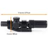 Bravary 1-6x24 SFP LPVO 1.2-6x24 LPVO Riflescope IR SFP Crosshair Mil-dot Red Green Reticle Short to Mid Range Hunting and Shooting (Black 1-6x24 IR) view 3