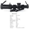 Bravary 1-6x24 SFP LPVO 1.2-6x24 LPVO Riflescope IR SFP Crosshair Mil-dot Red Green Reticle Short to Mid Range Hunting and Shooting (Black 1-6x24 IR) view 4