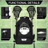 WOLT Lacrosse Bag- Extra Large Lacrosse Backpack for All Sport Gear-Two Sticks Holders and Separate Cleats Compartment Field Hockey Bag view 4