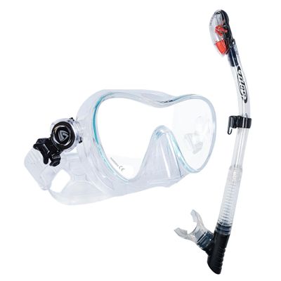 Tilos CoveOps Mask with Ari Dry Snorkel Set (Clear)