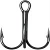 Rapala 9650 Round Bend Treble 1X #8-2/0 Size in 25, 50 and 100 Packs - VMC 9650 Black Nickle Treble Hook (VMC 9650 BN 1/0-100 Pk) view 1