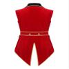 Hansber Women's Ringmaster Circus Tailcoat Jacket Medieval Vintage Tailcoat Halloween Costume Party Wear Red Medium view 2